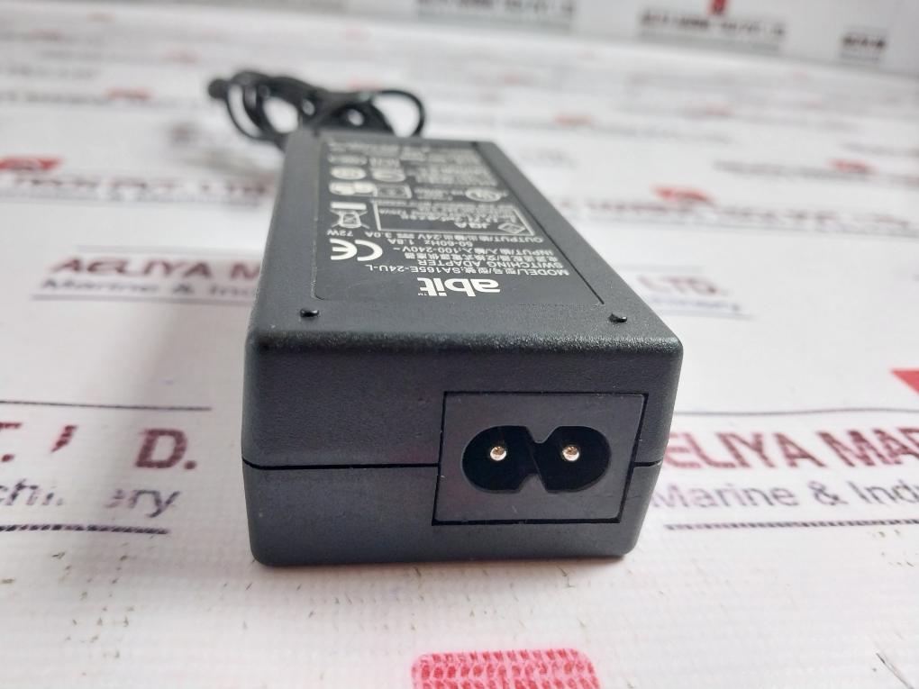 ABIT SA165E-24U-L Switching AC Adapter 100-240V DC 24V 3.0A