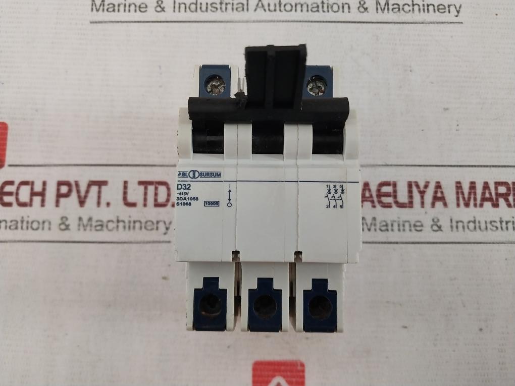 Abl Sursum D32 Circuit Breaker 3-pole 415V 10Ka 3Da1068