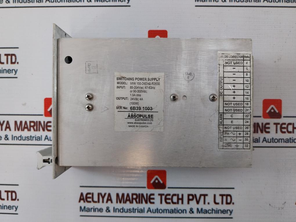 Absopulse Miw 150-24Ehs-r2830 Switching Power Supply 85-264 Vac