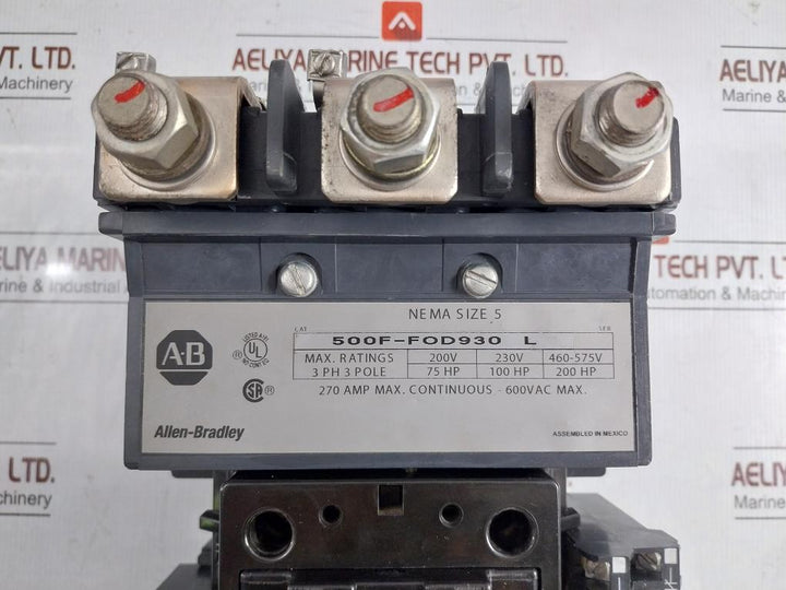 Ac-Contactor-115-120V-60Hz-3-Pole-Allen-bradley-500F-fod930-208494-8