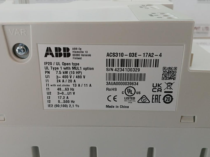 Ac-Inverter-Drive-480V-20A-48-63Hz-6410038785802-Abb-Acs310-03E-17A2-4-29202-10
