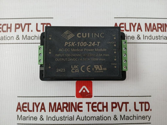 Ac-dc Power Module 100-240Vac 47-63Hz Cui Psk-100-24-t