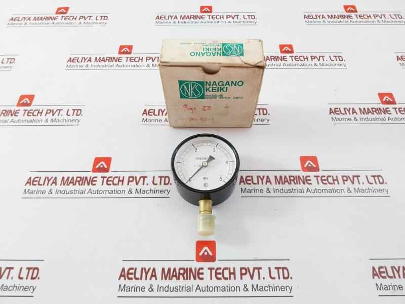 Ac10-131 Nagano Keiki 0 To 5 Mpa Pressure Gauge