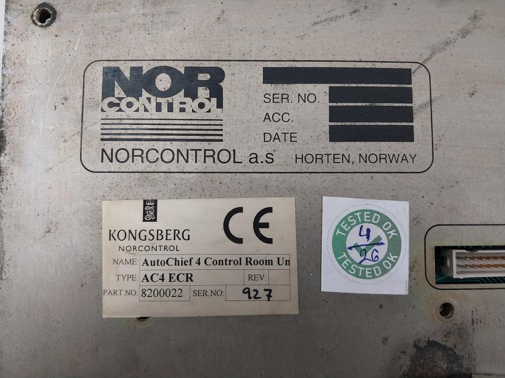 Ac4 Ecr Norcontrol Remote Control Room Unit System Nn-801.1, Nn-803.2