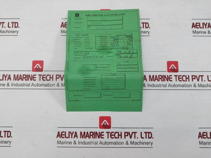 Ac7 Ecr Kongsberg 24Vdc Autochief 7 Control Room Unit For Remote Control System
