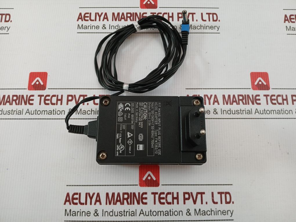 Ac/Dc Adapter Fw7362/12 Friwo Input: 100-240V-/ 50-60Hz/ 700Ma Ip40