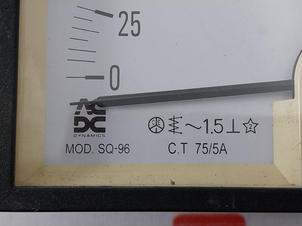 Ac/Dc Dynamics Sq-96 Ammeter 0-75/150A 75/5A ~1.5