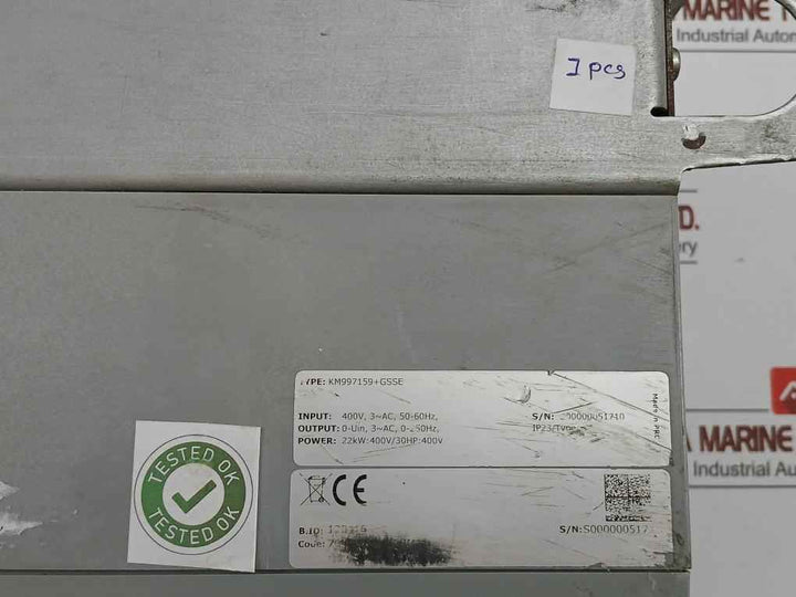 Ac Inverter Drive Input 400V 50-60Hz Kone Part Number Km997159+Gsse