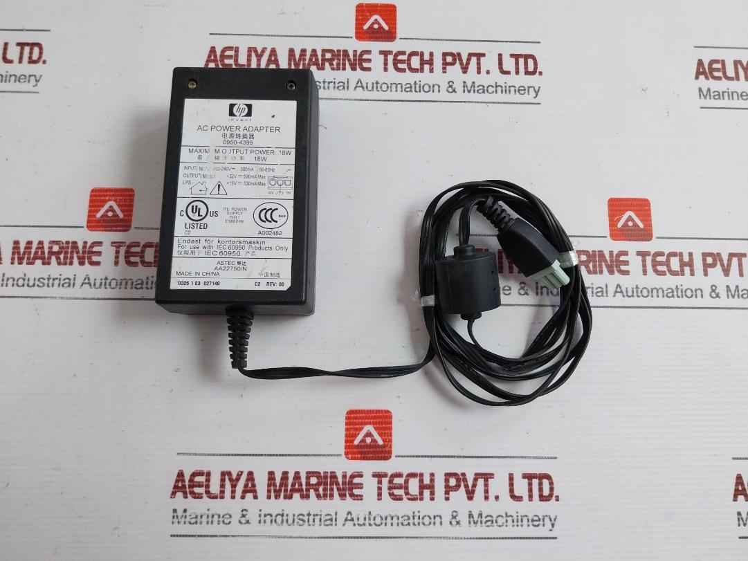 Ac Power Adapter 0950-4399 Brand Hp 15V 530Ma