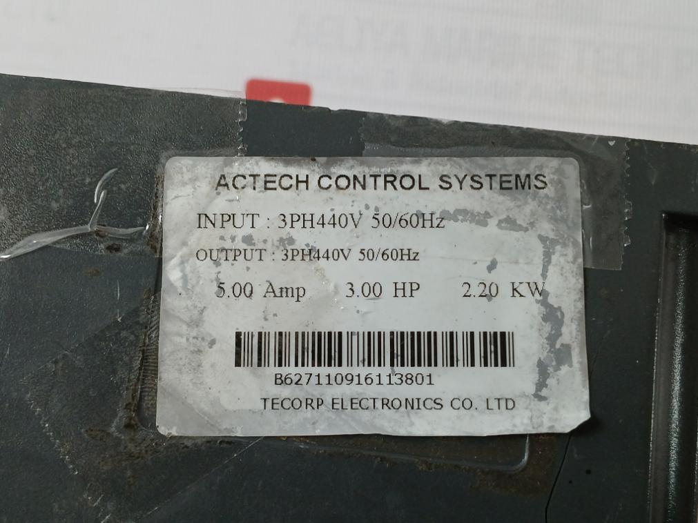 Ac Tech 3.0 Hp Hc1 Drive Jf0625H2H-r 24V 0.17A 3Ph 440V 50/60Hz 5.00Amp 2.20Kw