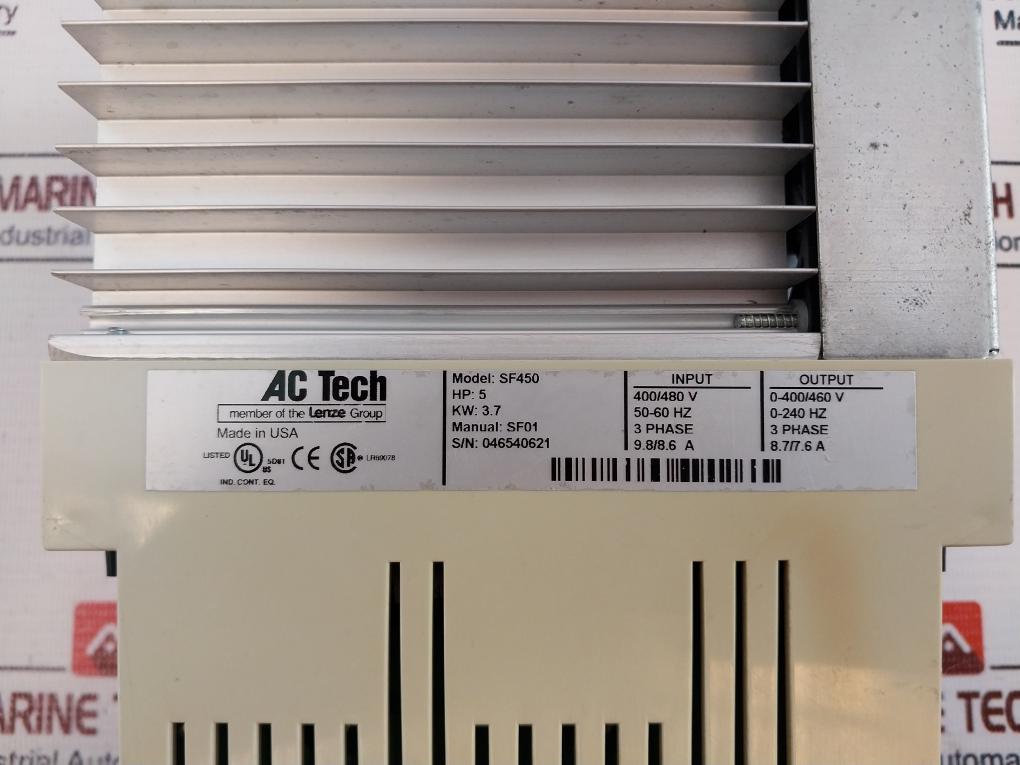 Ac Tech Sf450 Inverter, Ac Drive Scf Series 400/480V 50-60 Hz 3 Phase