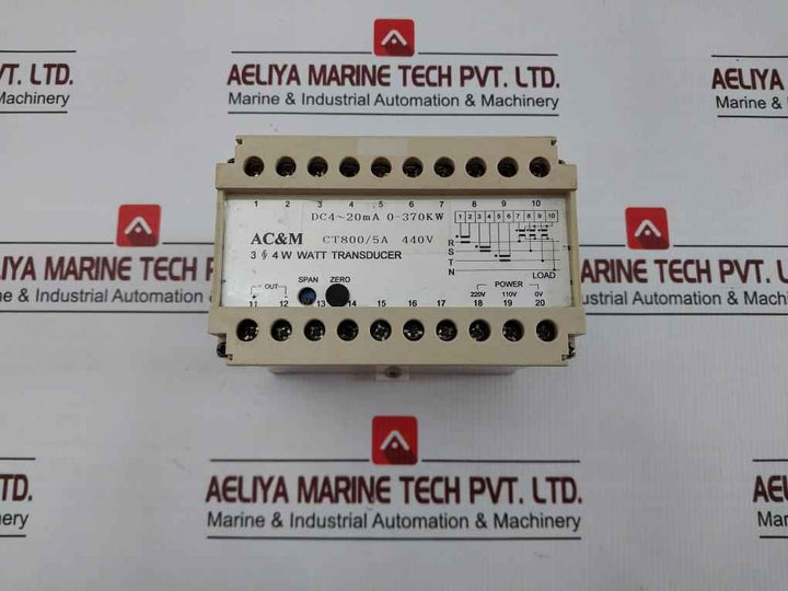 Ac&M Watt Transducer Tdw-cybaca 50Hz