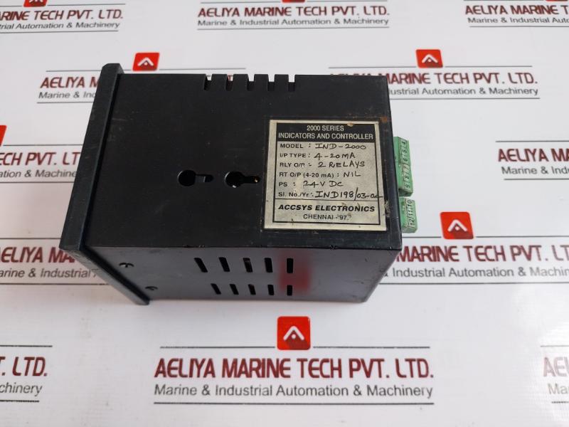 Accsys Ind-2000 Indicator and Controller,2 Relays,24vdc