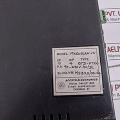 Accsys Microscan-101 Microcontroller Temperature Scanner Ritd-pt100