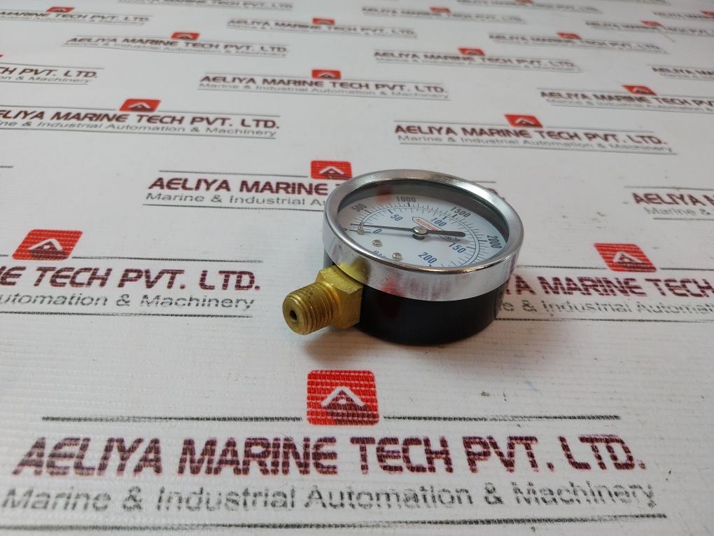 Accumulators ANSI-B40.1 Pressure Gauge 0-3000 PSI 17-00002