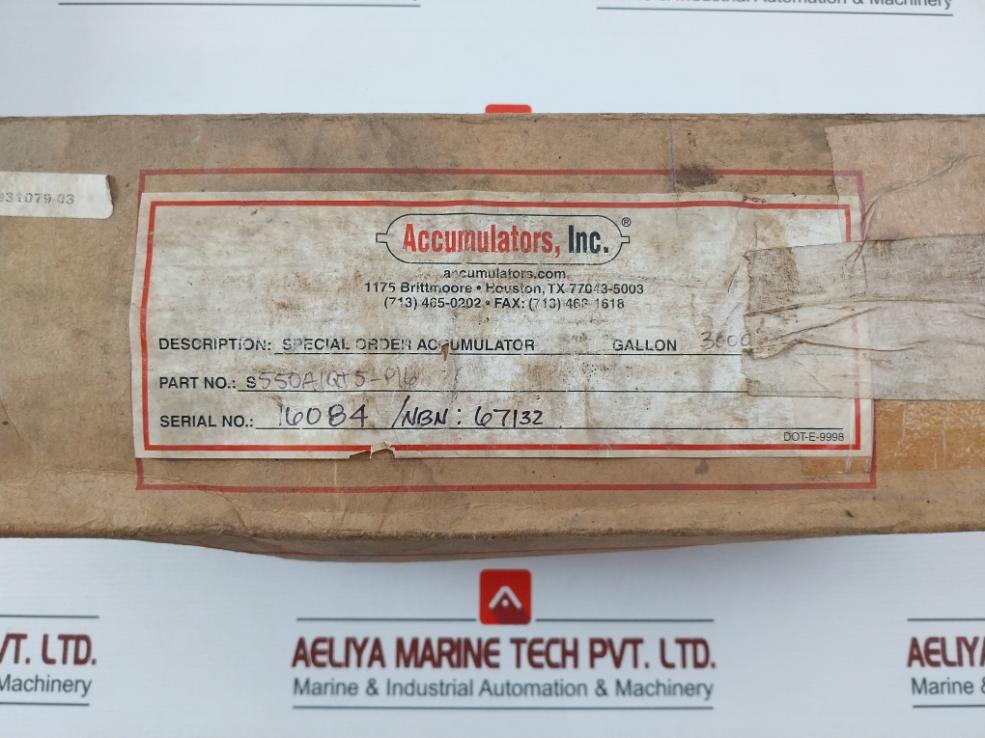 Accumulators S550A1Qt5-p16 1 Quart Accumulator 1931079-03