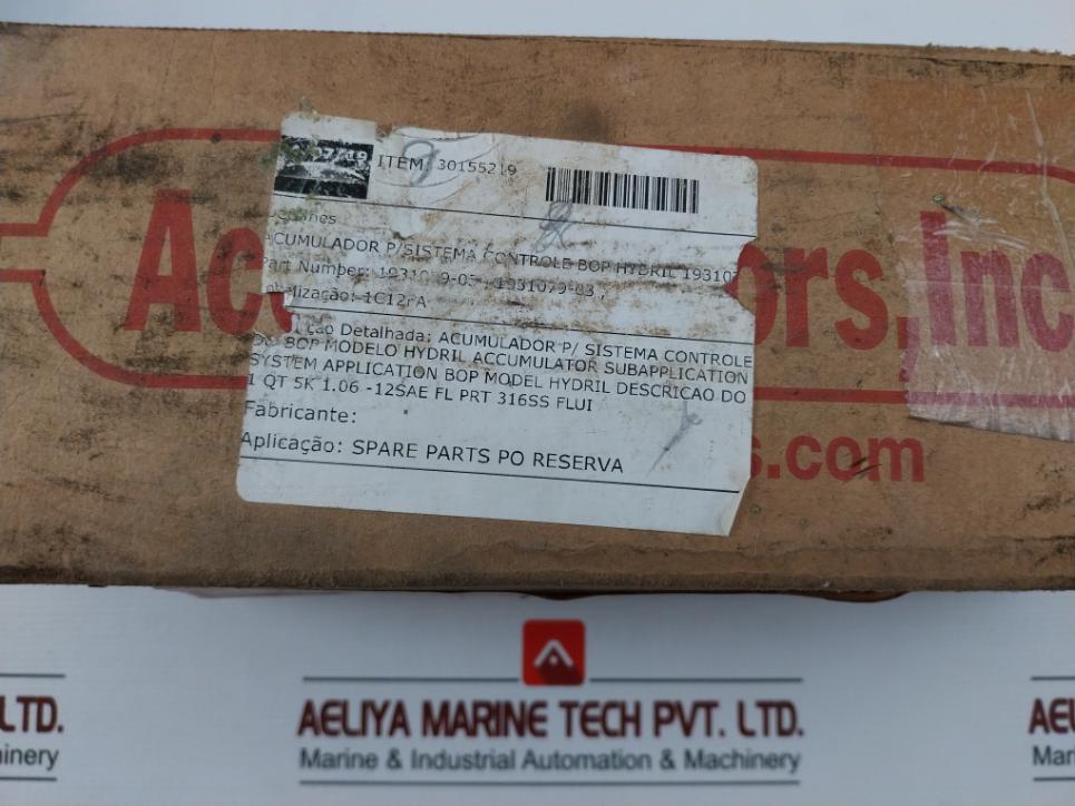 Accumulators S550A1Qt5-p16 1 Quart Accumulator 1931079-03