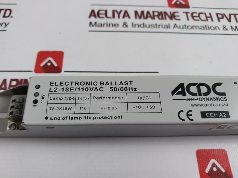 Acdc Dynamics L2-18e Electronic Ballast 110vac 50/60hz