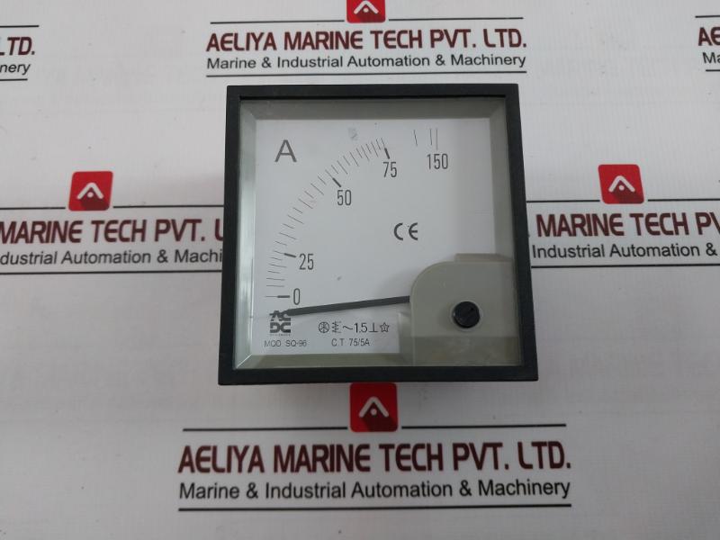 Acdc Dynamics Sq-96 Ammeter 75/5A 0 To 75/150A