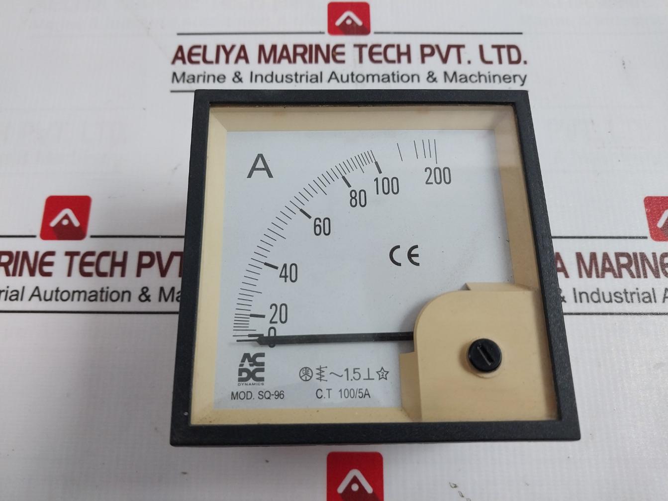 Acdc Dynamics Sq-96 Analog Ammeter 100/200A