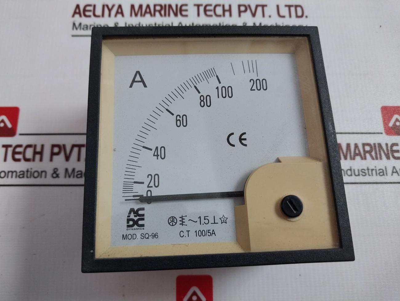 Acdc Dynamics Sq-96 Analog Ammeter 100/200A