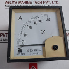 Acdc Dynamics Sq-96 Analog Ammeter 100/200A