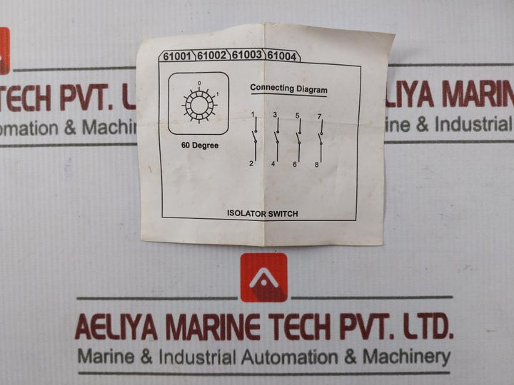 Ace Schmersal 150008 S40/A3B02 Isolator Rotary Switch 3 Pole Iec60947-3 50-60Hz