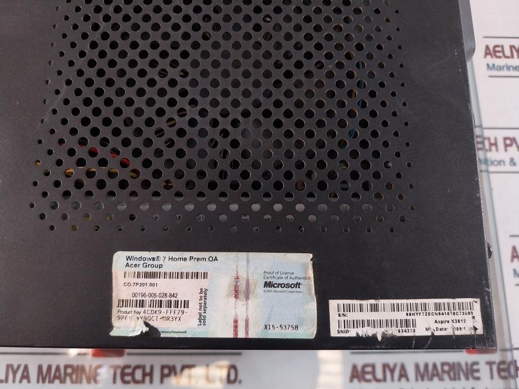 Acer Aspire X3812 Processor Unit