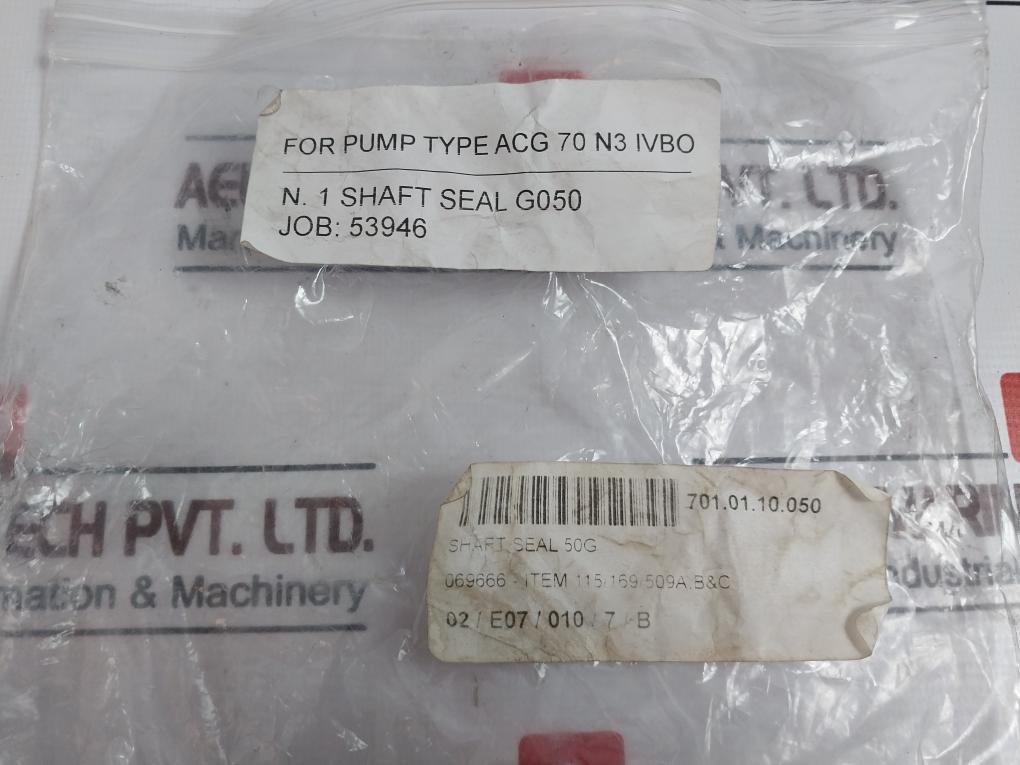 Shaft Seal Kit G050 for ACG 70 N3 IVBO Pump - Job 53946