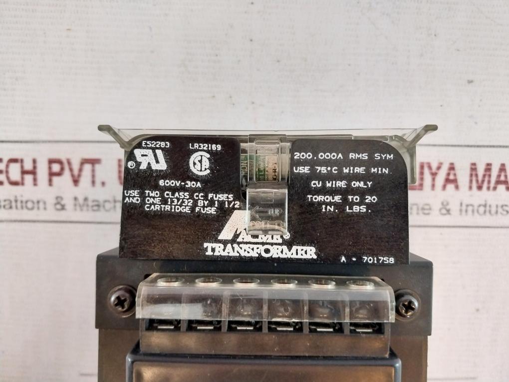 Acme Ce99-0100-f3 Industrial Control Transformer A303-702429 600V-30A A-701758