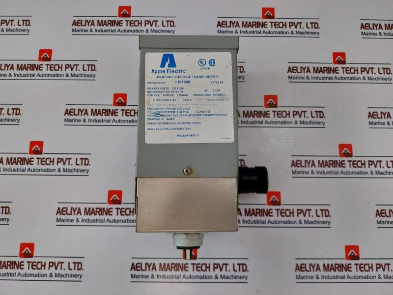 Acme Electric T181058 General Purpose Transformer 120 X 240V 50/60Hz