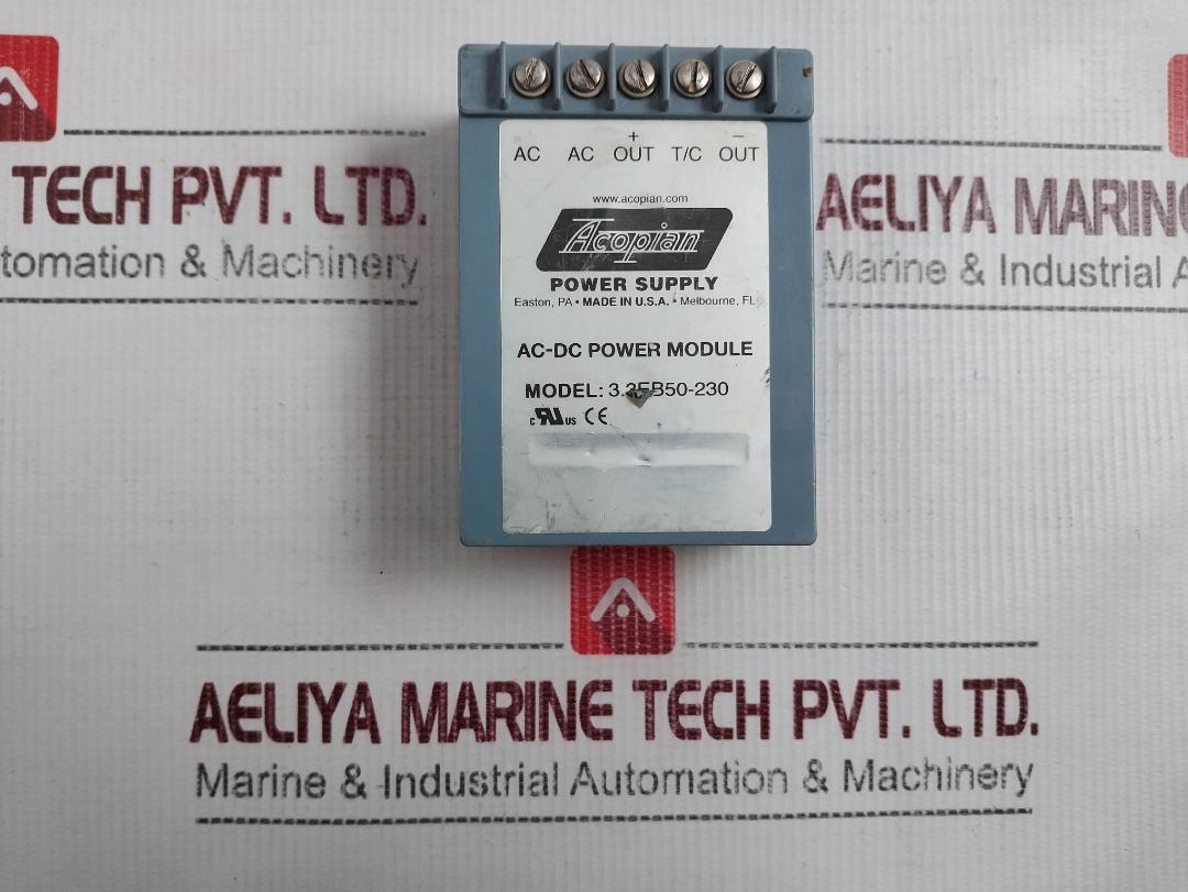Acopian 3.3Eb50-230 Ac-dc Power Supply Module