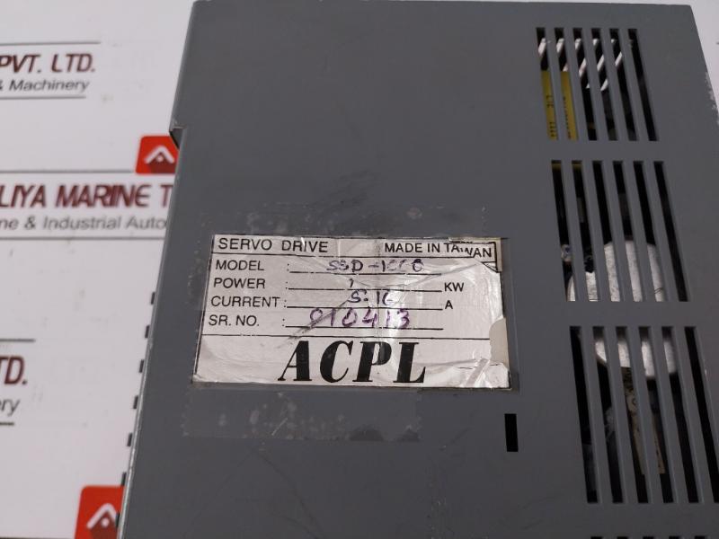 Acpl Ssd-1000 Ac Servo Drive 1Kw 5-16A