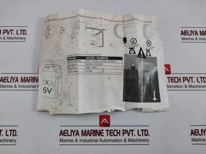 Acr 3940.1 Strobing Crew Overboard Marker Light Rev. D A1-26-0582