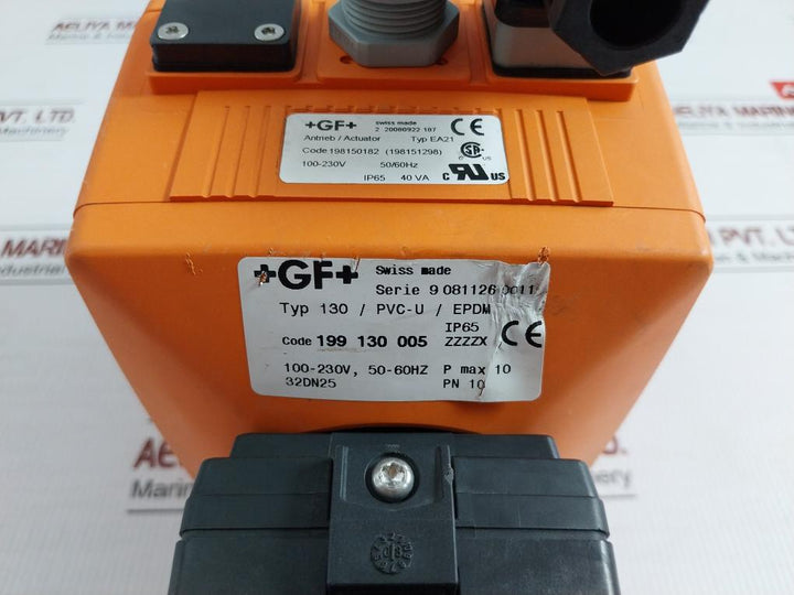 Actuated Valve 130/Pvc-u/Epdm Georg Fischer 100-230V, 50-60Hz P Max 10