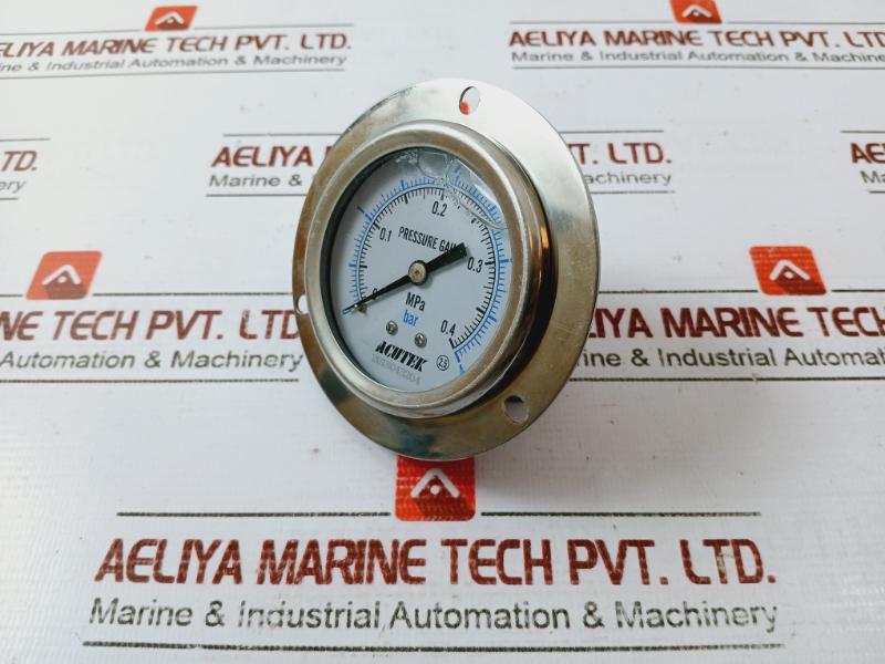 Acutek 0 To 4 Bar Pressure Gauge 0 To 0.4 Mpa