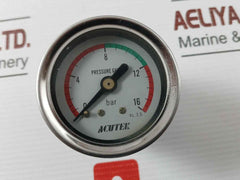Acutek 62M4001 Pressure Gauge 0-16 Bar