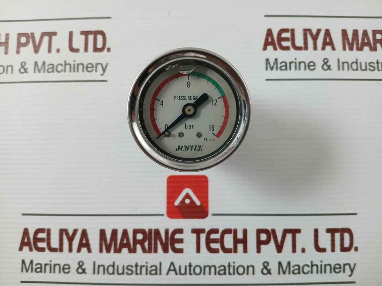 Acutek 62M4001 Pressure Gauge 0-16 Bar