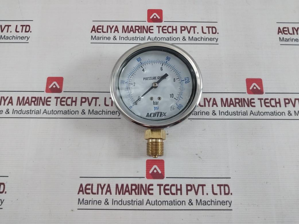 Acutek Pressure Gauge 0-10 Bar 0-150 Psi