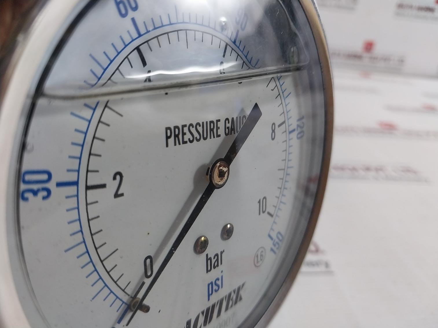 Acutek Pressure Gauge 0-10 Bar 0-150 Psi