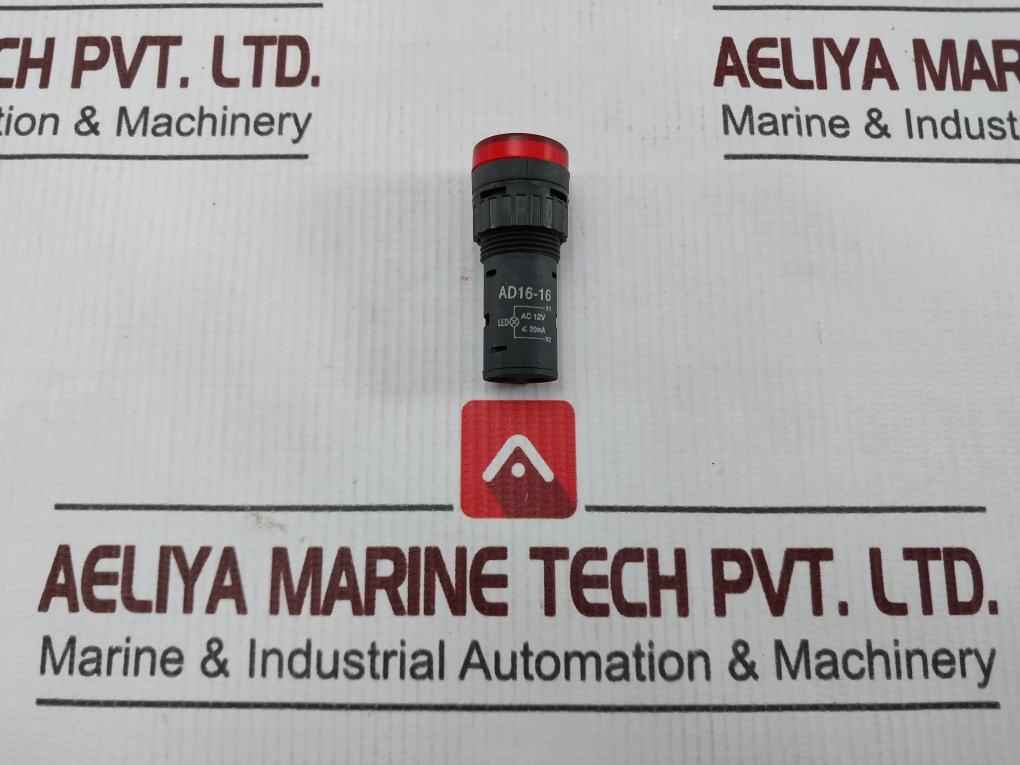 Ad16-16 Ac 12V Red Led Indicator Light 20Ma