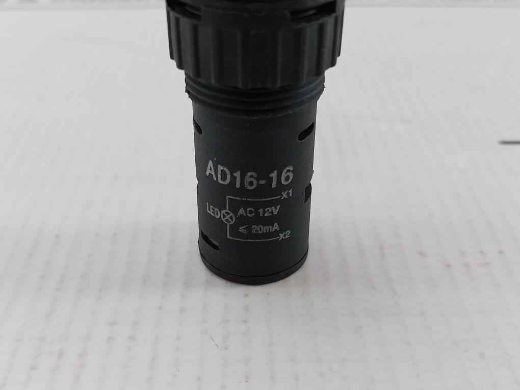 Ad16-16 Ac 12V Red Led Indicator Light 20Ma
