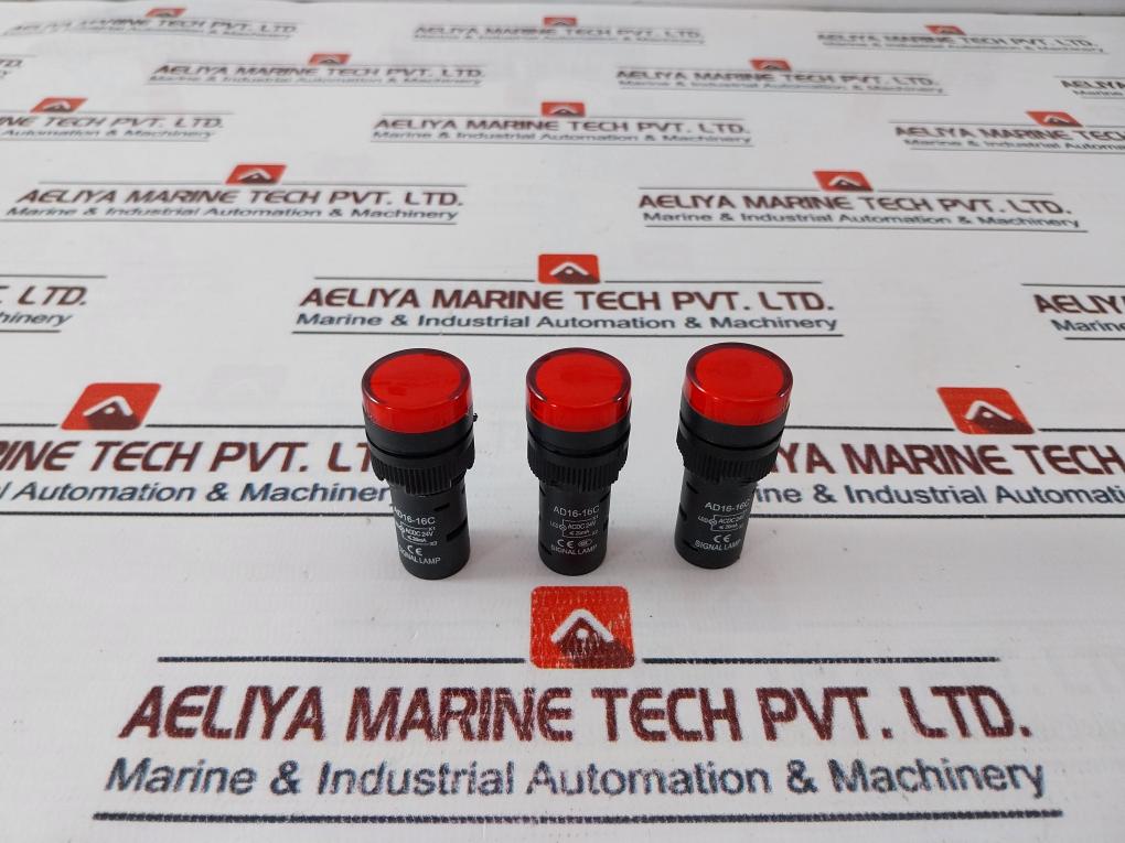 Lot of 3X AD16-16C LED Pilot Signal Light Lamp 24V