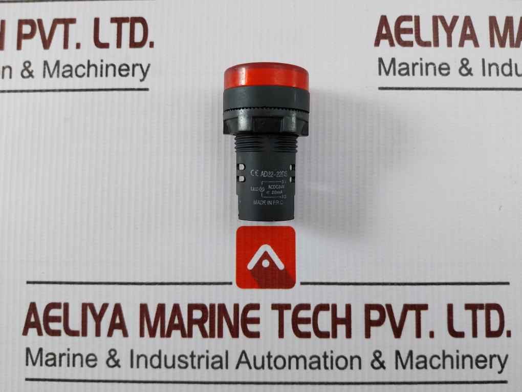 Ad22-22ds Acdc24v Red Led Pilot Light 20ma