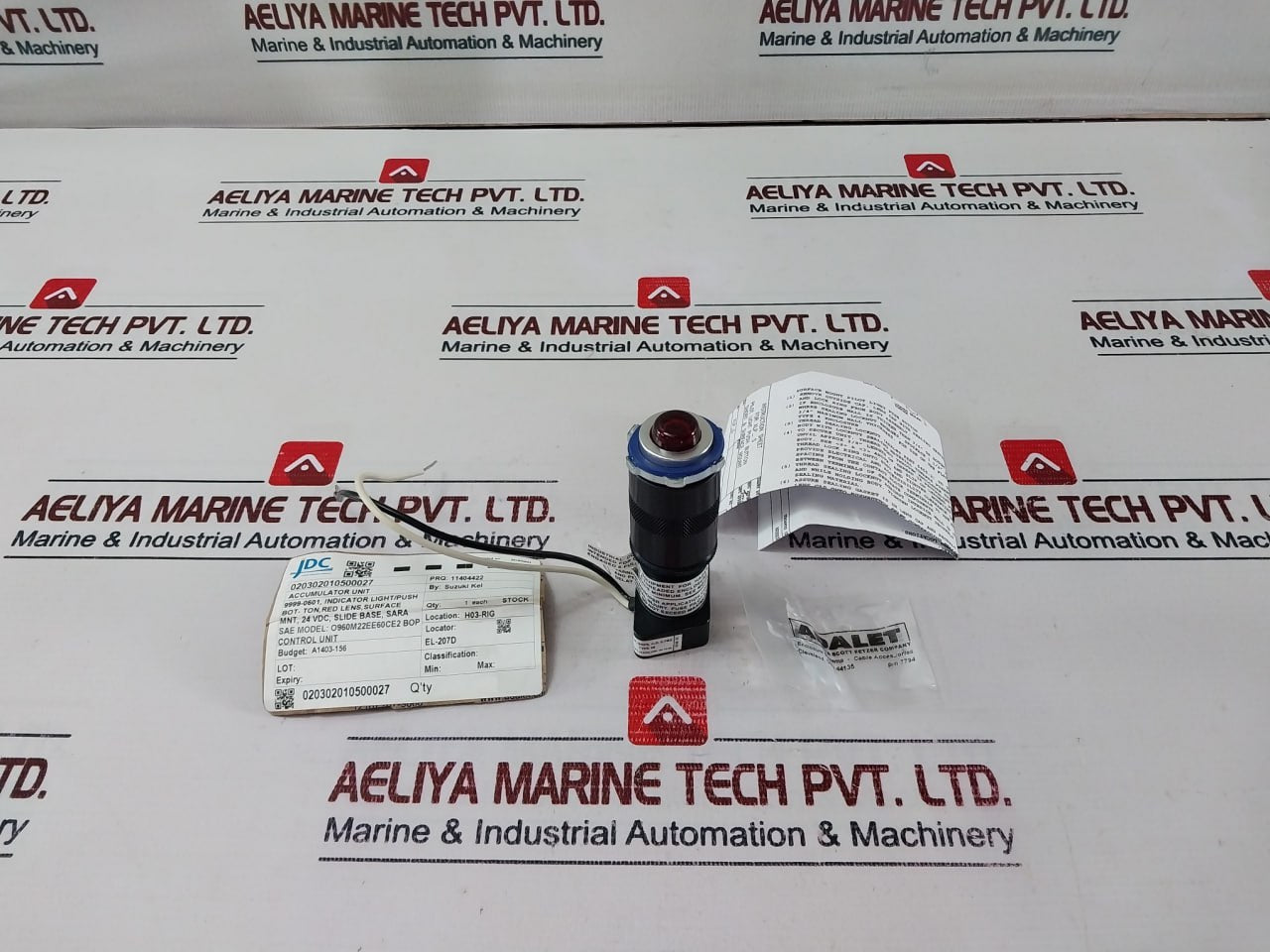 Adalet Xlp Rs N4 Pilot Light Push Button 7794 Rev:D