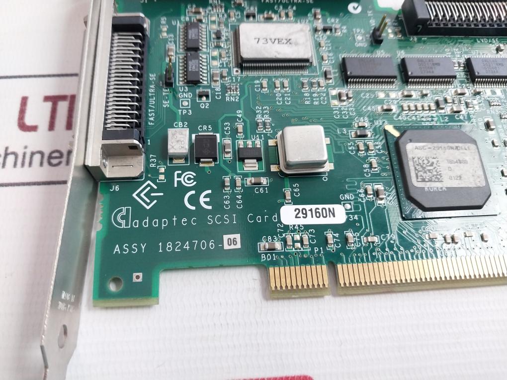 Adaptec 1824706-06 Scsi Pcb Card 60Mpf 9047-8229B 1824707-00 Rev A 94V-0