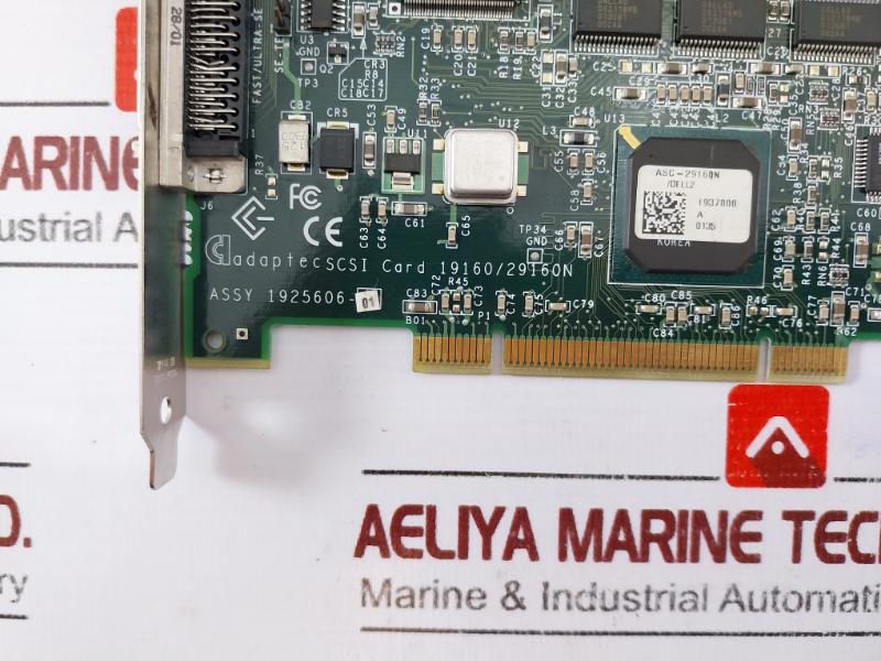 Adaptec 1925606-01 Scsi Interface Card Controller Dell 2j902 Asc-29160n Cfc