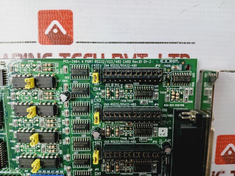 Adavantech Pcl-746+ 4 Port Rs232/422/485 Card Rev B1 01-3 W/ Driver Cd-rom