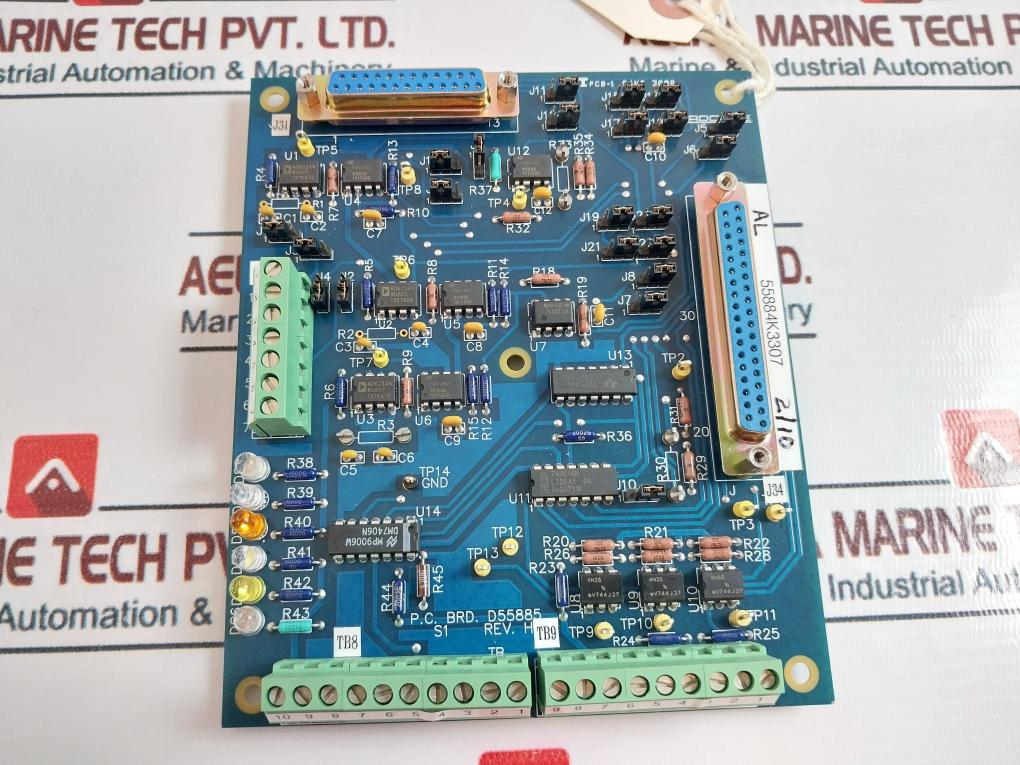 Adcole P.C.Brd.D55885 Printed Circuit Board Rev. H