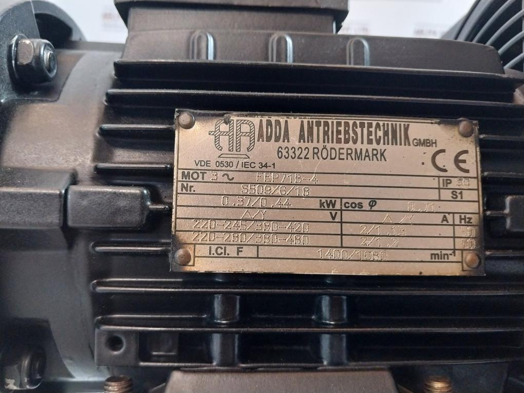 Adda Antriebstechnik Fep71b-4 3-phase Motor With Air Oil Cooler Ip50